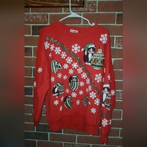 Vintage Christmas cat Sweater